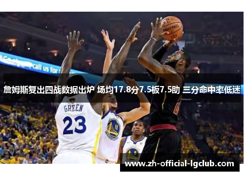 詹姆斯复出四战数据出炉 场均17.8分7.5板7.5助 三分命中率低迷